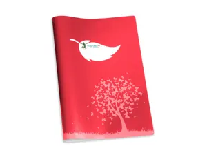 Protege-cahier colorosa a4 papier recycle coloris rouge — Non classé