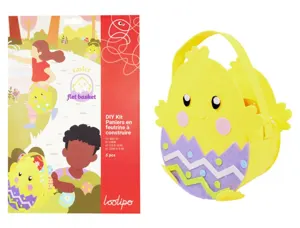 Kit creatif sodertex sac a coudre paques feutrine easter chick basket 20x22cm — Non classé