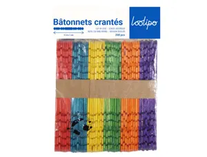 Batonnet crante sodertex 11,5cm coloris assortis pack  200 unites — Non classé