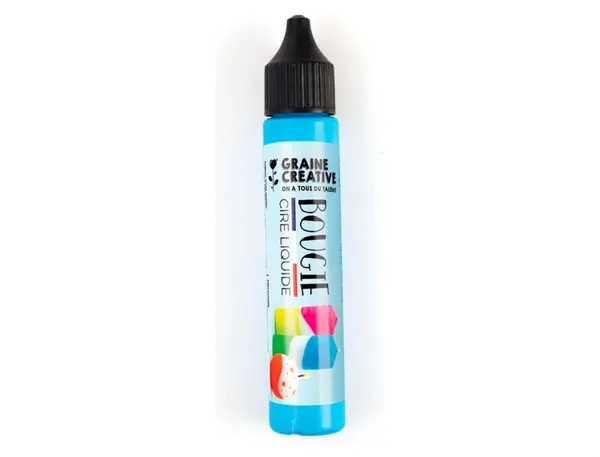 Crayon pour bougie graine creative 30ml coloris bleu    fluo — Non classé