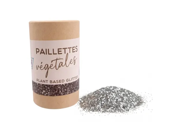 Paillettes oz international biodegradable vegetales tube carton 35g coloris argent — Non classé