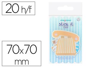 Bloc notes imaginovo adhesifs meow telephone 20 feuilles    70x70 mm — Non classé