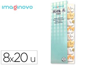 Bloc notes adhesives imaginovo marque pages chiot  120 feuilles  8x15x48 mm — Non classé