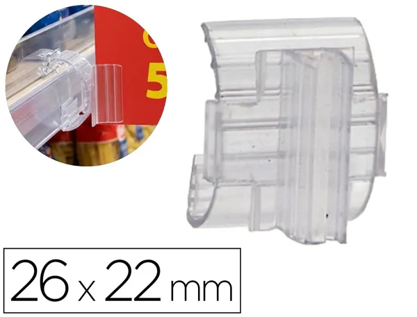 Support porte-etiquette prix q-connect incurve etiquette   26x22 mm — Non classé