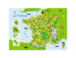 Puzzles carte de france nathan carte de france        illustree 100 pieces — Non classé