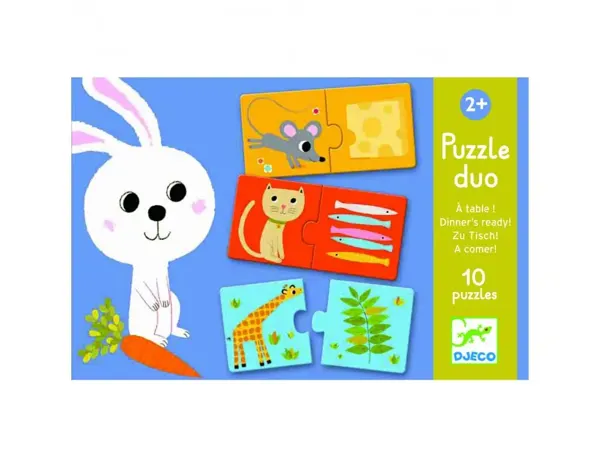 Jeux d association djeco puzzle duo a table 2 x 10 pieces — Non classé