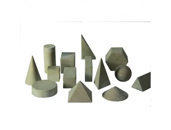 Solides et volumes wissner solides en bois differentes formes lot de 14 solides — Non classé