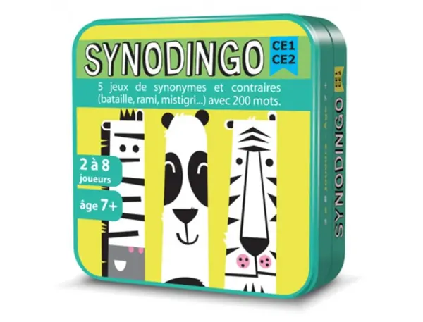 Apprendre a lire et a ecrire cocktail games synodingo ce1  au ce2 5 regles synonymes et  contraires 103 cartes 6 — Non classé