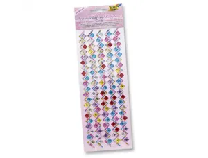 Lot bordures strass folia adhesive 25 cm 5 unites       coloris et formes assorties — Non classé