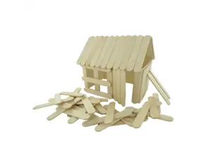 Batonnet bois plat innspiro 6.5cm coloris naturel lot de  500 — Non classé