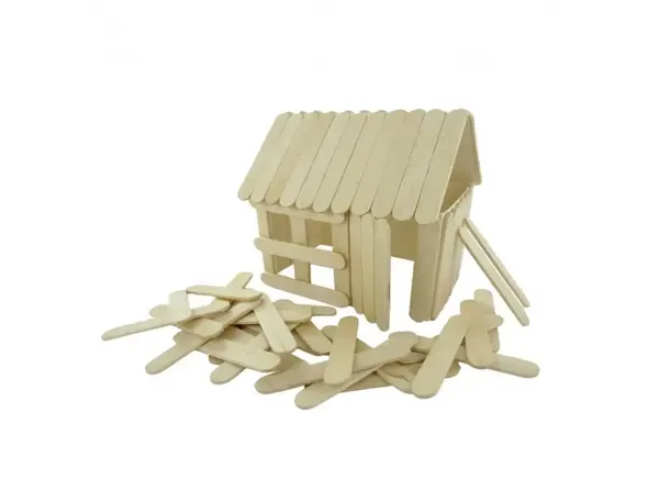 Batonnet bois plat innspiro 6.5cm coloris naturel lot de 500 — Non classé