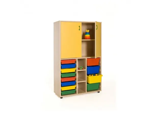 Meuble culture club moyen bacset armoires 2 portes bacs de rangements inclus — Non classé