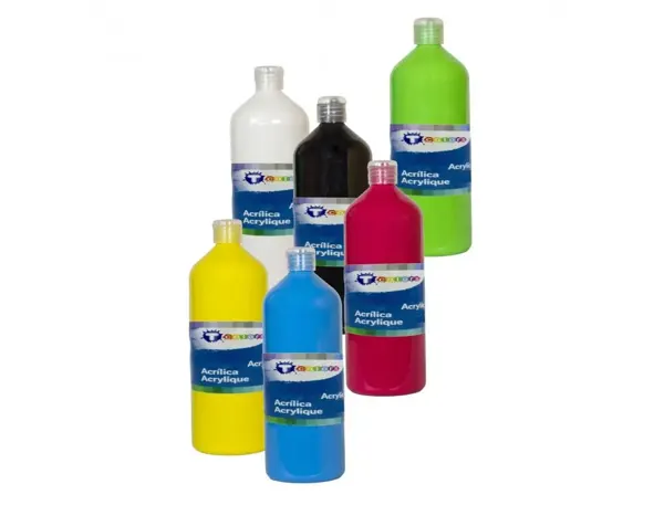 Peinture acrylique tcolors multisupports sechage rapide 500ml coloris vert — Non classé