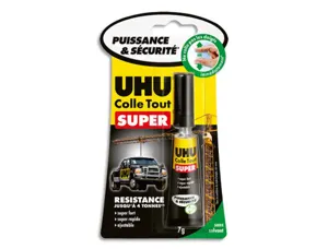 Colle rapide uhu strong&safe extra forte tous types supports collage invisible sans solvant inodore tube 7g — Non classé
