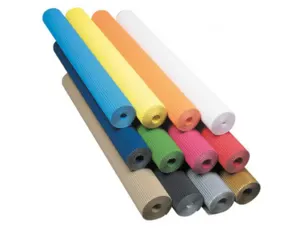 Carton ondule clairefontaine fine cannelure 50x70cm 300g   coloris orange 1 feuille — Non classé