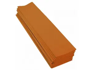 Papier crepon clairefontaine standard 0,5x2m crepage 40%   coloris jaune orange paquet   10 feuilles — Non classé