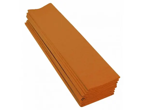 Papier crepon clairefontaine standard 0,5x2m crepage 40%   coloris jaune orange paquet   10 feuilles — Non classé