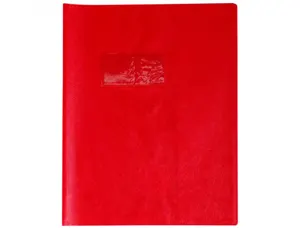 Protege-cahier clairefontaine 17x22cm plastique 22/100e     opaque coloris rouge — Non classé