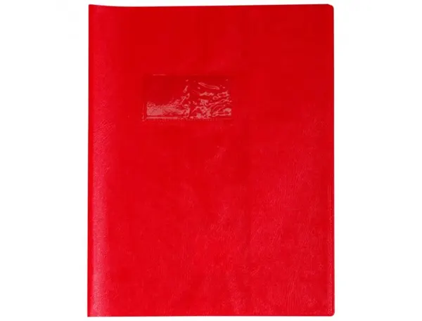 Protege-cahier clairefontaine 17x22cm plastique 22/100e     opaque coloris rouge — Non classé