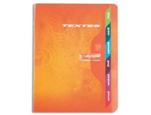 Cahier de texte calligraphe piqure couverture carte       17x22cm 120 pages 70g seyes — Non classé