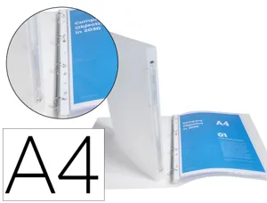 Classeur exacompta chromaline couv souple capacite 140      feuilles 4 anneaux dos de 20  mm dim 32x25 cm coloris — Non…