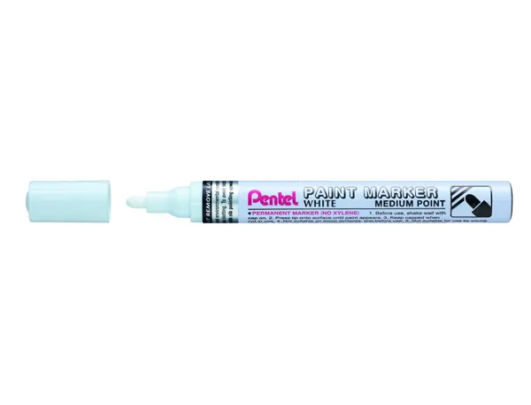 Marqueur pentel peinture paint marker multi-supports   pointe moyenne 4,5mm coloris  blanc — Non classé