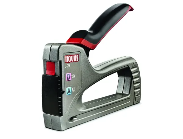 Agrafeuse murale cloueur j-25 novus professionnelle boitier zinc agrafes plates ou fines — Non classé