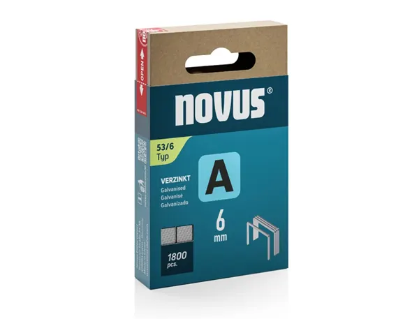 Agrafes pour cloueur 53/6 novus boite de 1800 — Non classé