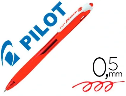 Stylo-bille pilot rexgrip écriture 0.5mm encre ultra douce corps caoutchouté rétractable rechargeable couleur rouge — Non…