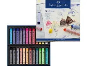 Pastel tendre faber-castell goldfaber studio carré 66mm coloris brillant intense bonne résistance lumière boîte 24u — Non…