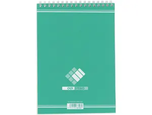 Bloc bureau conquerant sept a5 reliure intégrale 148x210mm 180 pages 60g uni coloris vert lagon — Non classé