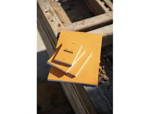 Bloc bureau rhodia a4 papier vélin surfin couverture enduite enveloppante 210x297mm 80f détachables 80g 5x5mm orange — Non…