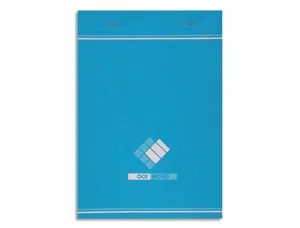 Bloc mémo conquerant sept couverture offset agrafé en tête a5 148x210mm 160 pages 60g 5x5mm — Non classé