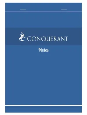 Bloc mémo conquerant sept couverture offset agrafé en tête a4 210x297mm 160pages 60g 5x5mm — Non classé