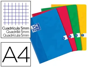 Cahier oxford brochure souple optik paper couverture pelliculée lavable a4 21x29,7cm 192 pages 90g 5x5mm — Non classé