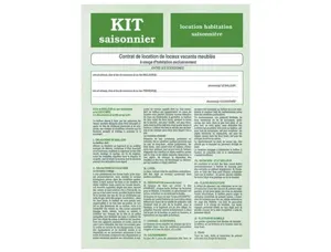 WEBER Formulaire français "Kit Meublé saisonnier" — Registres & manifolds