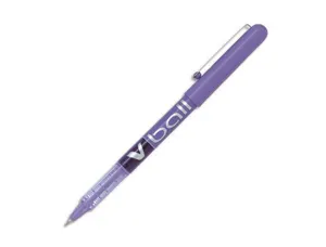 Roller pilot v-ball 5 pointe metal 0,3mm encre liquide     coloris violet — Non classé