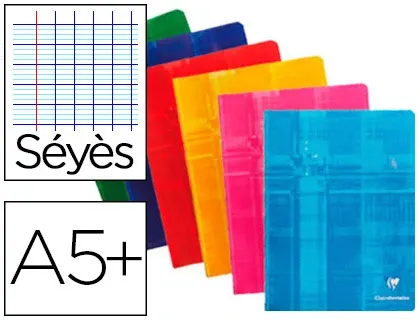 Cahier piqué clairefontaine papier vélin velouté couverture pelliculée a5+ 17x22cm 144 pages 90g séyès — Non classé
