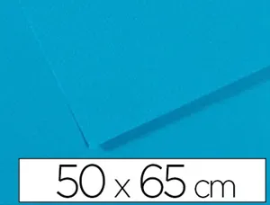 Papier dessin canson feuille mi-teintes nº595 grain gélatiné haute teneur coton 160g 50x65cm unicolore bleu turquoise — Non…