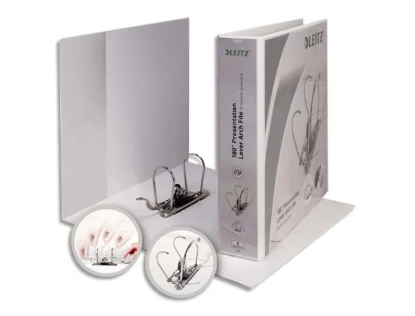 Classeur levier esselte a4+ polypropylène personnalisable dos 75mm maxi ouverture 2 poches personnalisation extérieure —…