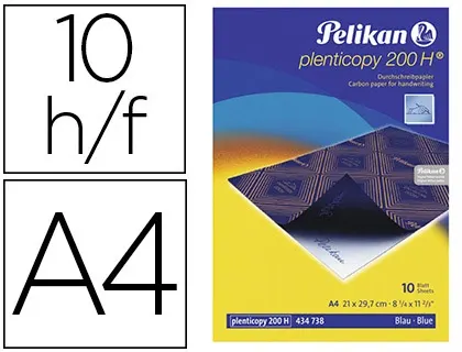 Papier carbone pelikan a4 210x297mm écriture manuscrite pochette 10 feuilles — Non classé