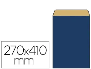 Pochette kraft vergé 60g 240x90x410mm coloris bleu — Non classé