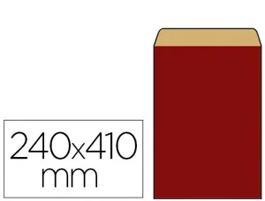 Pochette kraft vergé 60g 240x90x410mm coloris rouge — Non classé