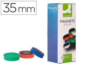 Aimant q-connect diamètre 35mm affichage signalisation toutes surfaces métalliques coloris assortis boîte 10 unités — Non…
