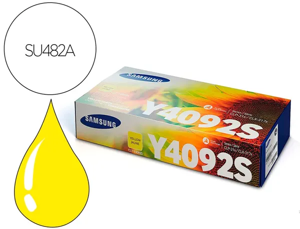 Toner laser original samsung clt-y4092s 1000 p jaune — Non classé