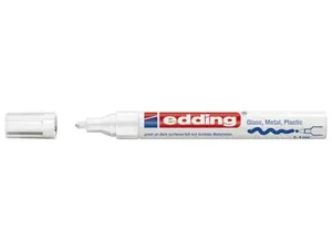 Marqueur edding permanent peinture e750 pointe moyenne 2/4mm encre laquée opaque tous supports résistant chaleur blanc —…