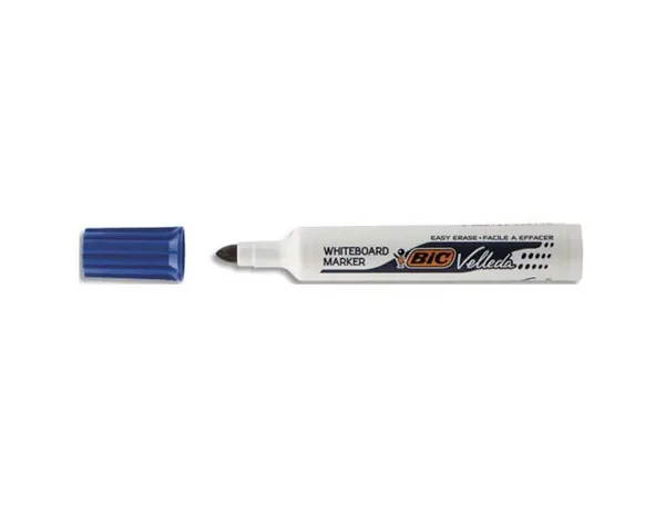 Marqueur bic velleda 1711 effaçable pointe ogive tracé 2mm corps plastique encre cétone bleu — Non classé