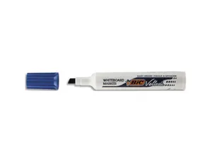 Marqueur bic velleda 1791 effaçable pointe biseautée tracé 2/5mm corps plastique encre cétone bleu — Non classé