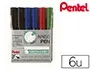 Marqueur Pentel Nn50 Permanent Pointe Ogive Tracé 1.1mm Encre Indélébile Corps Plastique Recyclé Tout Support 6… — vue 2