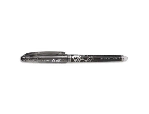 Roller pilot frixion point pointe aiguille 0.3mm encre effaçable grip préhension rechargeable gomme sertie noir — Non classé